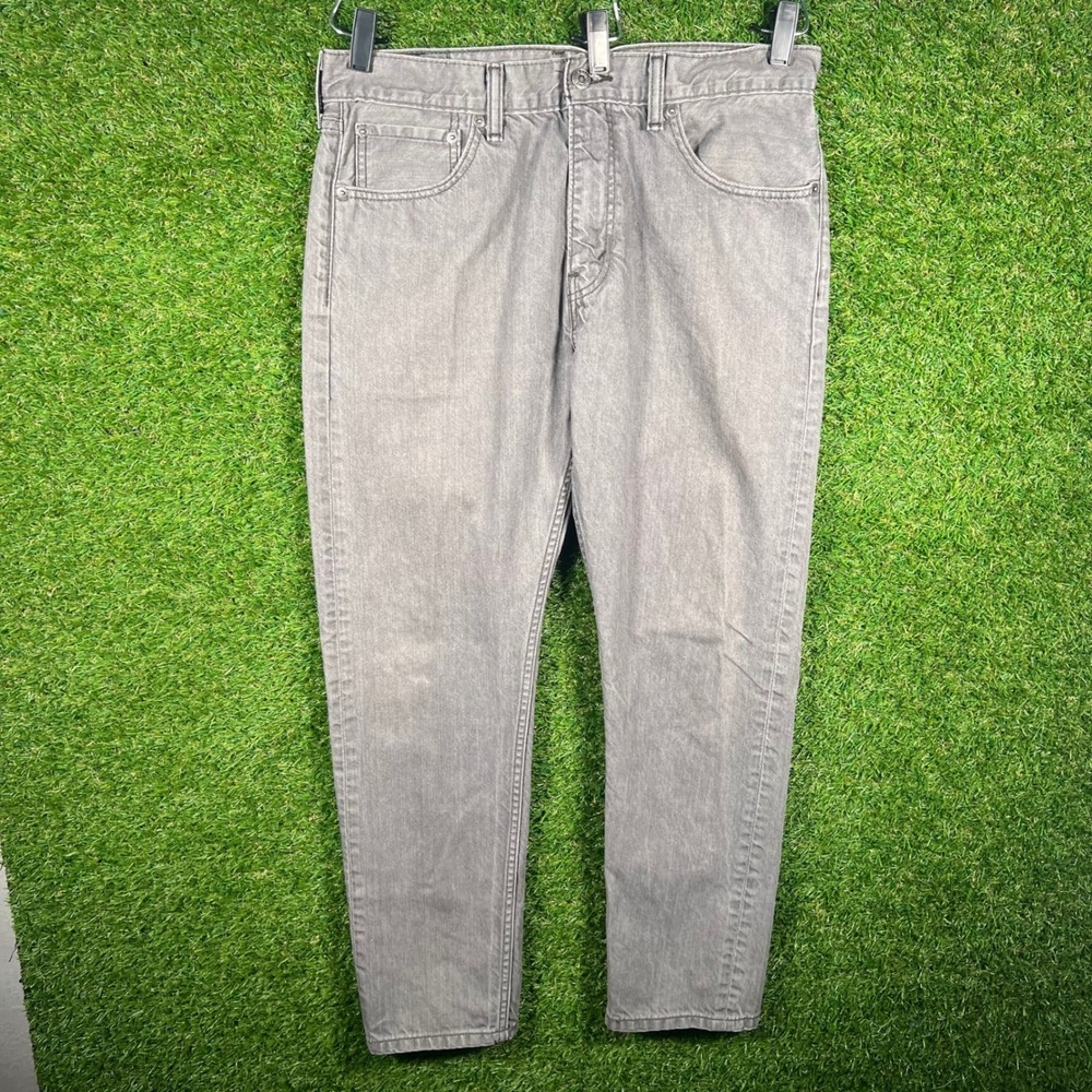 Levis 508 Regular Taper Fit Jeans Mens 33x30 Grey Denim Pants‎ 05508-0164